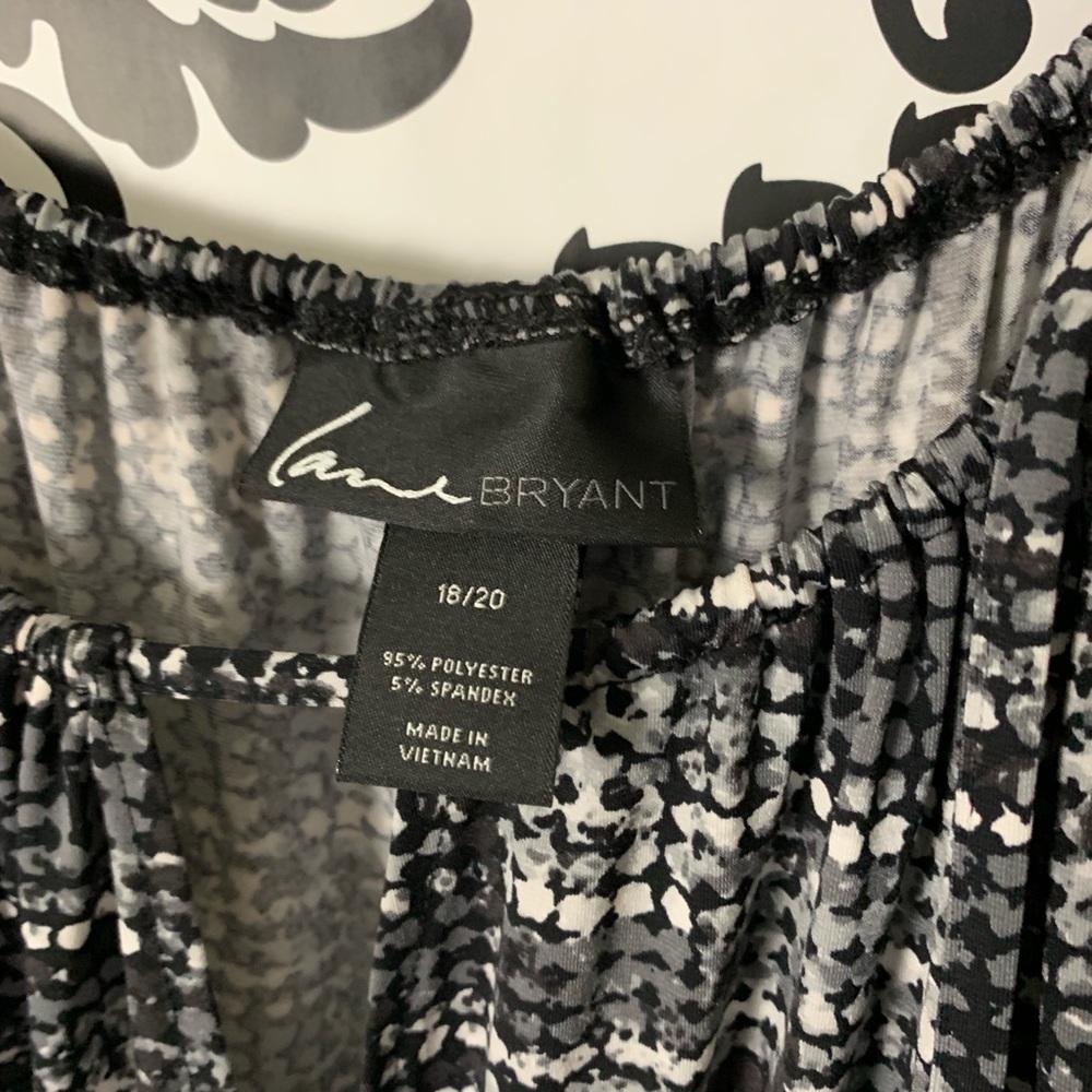 Lane Bryant Black Gray Jumpsuit - Picture 2 of 4